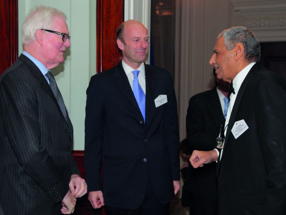 Lord Hurd of Westwell CH CBE, Chairman, FIRST Advisory Council, Rupert Goodman, Chairman and Founder of FIRST and HE Khaled Al-Duwaisan GCVO, Ambassador, Embassy of the State of Kuwait