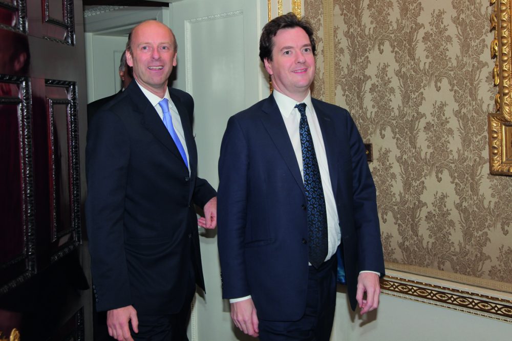 Rupert Goodman, Chairman and Founder of FIRST with Rt Hon George Osborne MP, Chancellor of the Exchequer