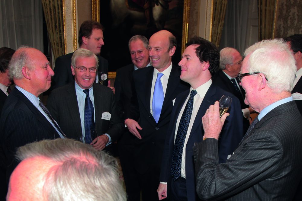 Rt Hon Lord Hannay of Chiswick, GCMG, CH, Sir John Holmes GCVO KBE CMG, Rupert Goodman DL, Chairman and Founder of FIRST and Rt Hon George Osborne MP, Chancellor of the Exchequer