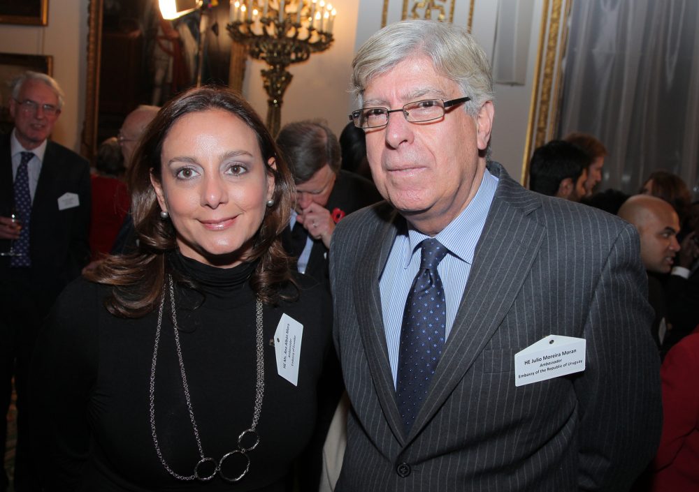 HE Ana Albán Mora, Ambassador, Embassy of Ecuador and HE Julio Moreira Moran, Ambassador, Embassy of the Republic of Uruguay