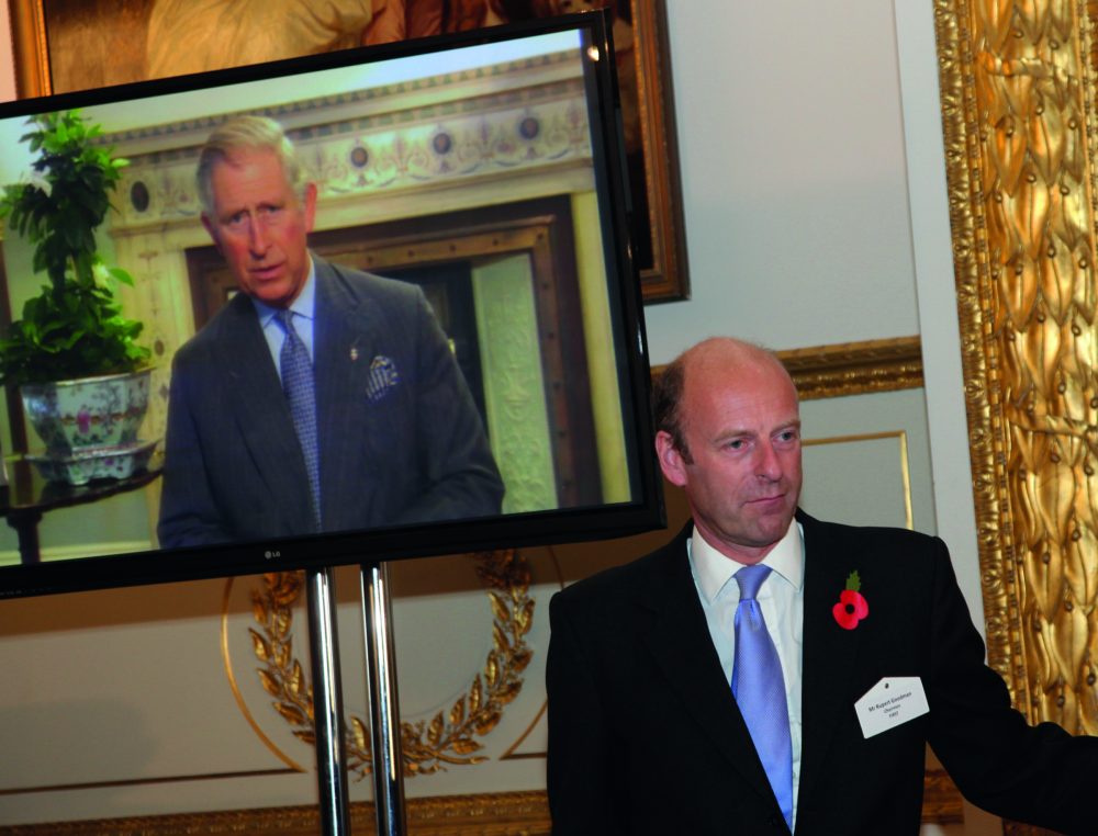 HRH The Prince of Wales sends a special message to the guests, and Rupert Goodman DL, Chairman and Founder of FIRST