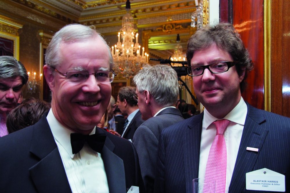 HE James Wright, High Commissioner of Canada, and Alastair Harris
