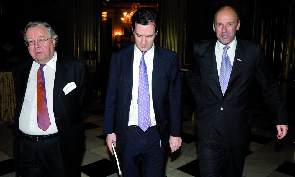Sir Patrick Cormack FSA MP, George Osborne MP, Shadow Chancellor of the Exchequer and Rupert Goodman, Chairman and Founder of FIRST