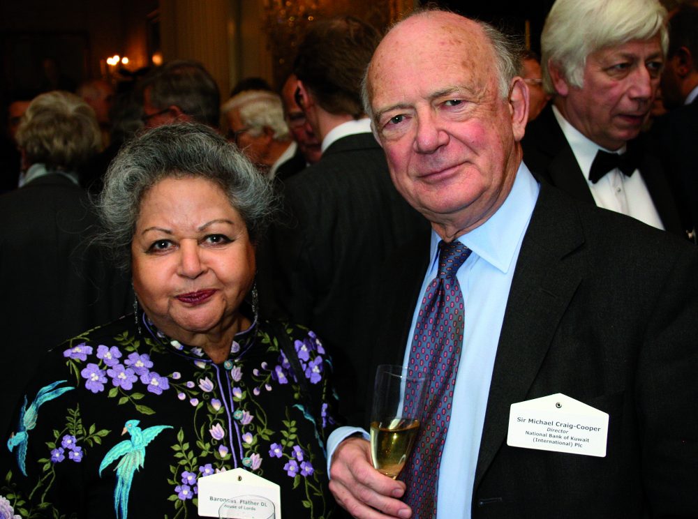Baroness Flather DL and Sir Michael Craig-Cooper CBE TD DL, Director of the National Bank of Kuwait (International) plc