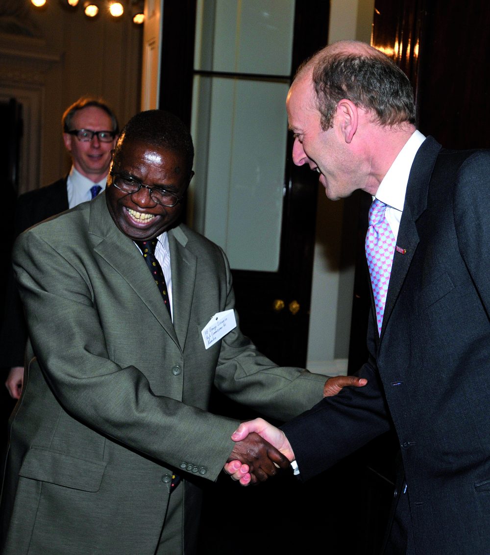 HE George Liswaniso, Ambassador of Namibia to the UK, and Rupert Goodman DL, Chairman and Founder of FIRST