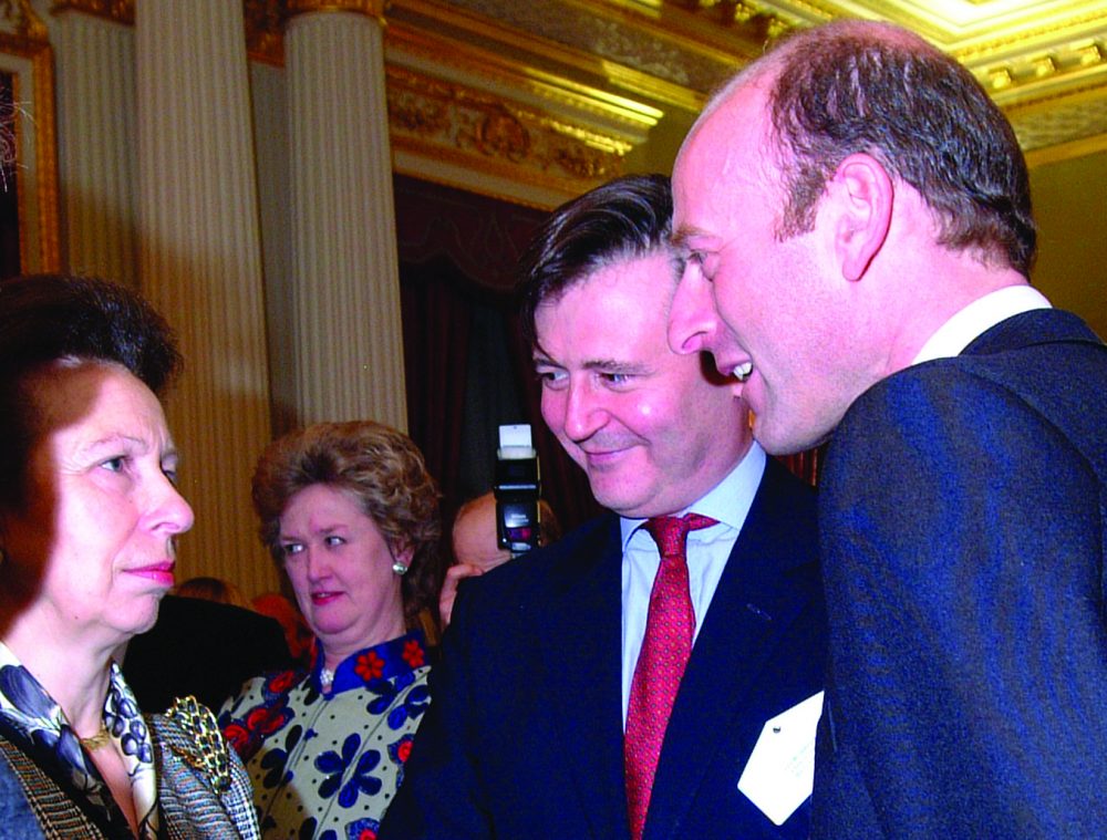HRH The Princess Royal, John Micklethwait, and Rupert Goodman 