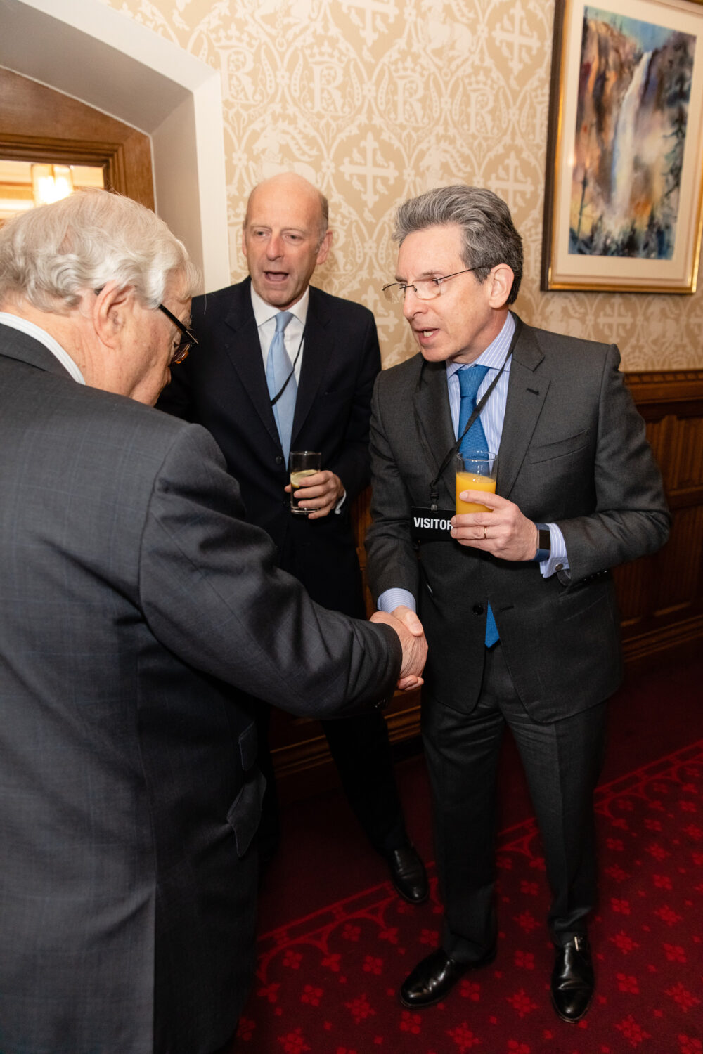 The Lord Cormack, Rupert Goodman DL, HE Juan Carlos Gamarra, Ambassador of Peru