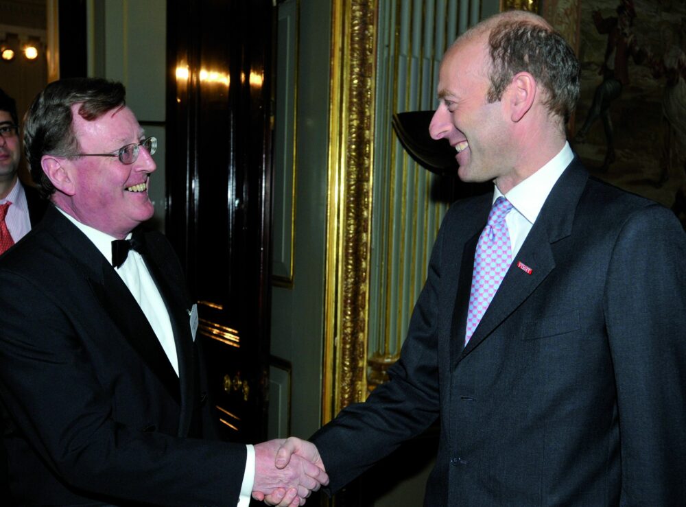 Rt Hon The Lord Trimble and Rupert Goodman, Chairman of FIRST, in 2009
