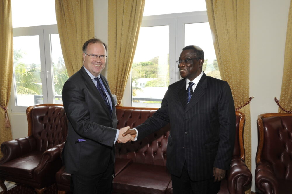 Eamonn Daly, Chief Operating Officer of FIRST and HE Professor John Evans Atta Mills, President of Ghana