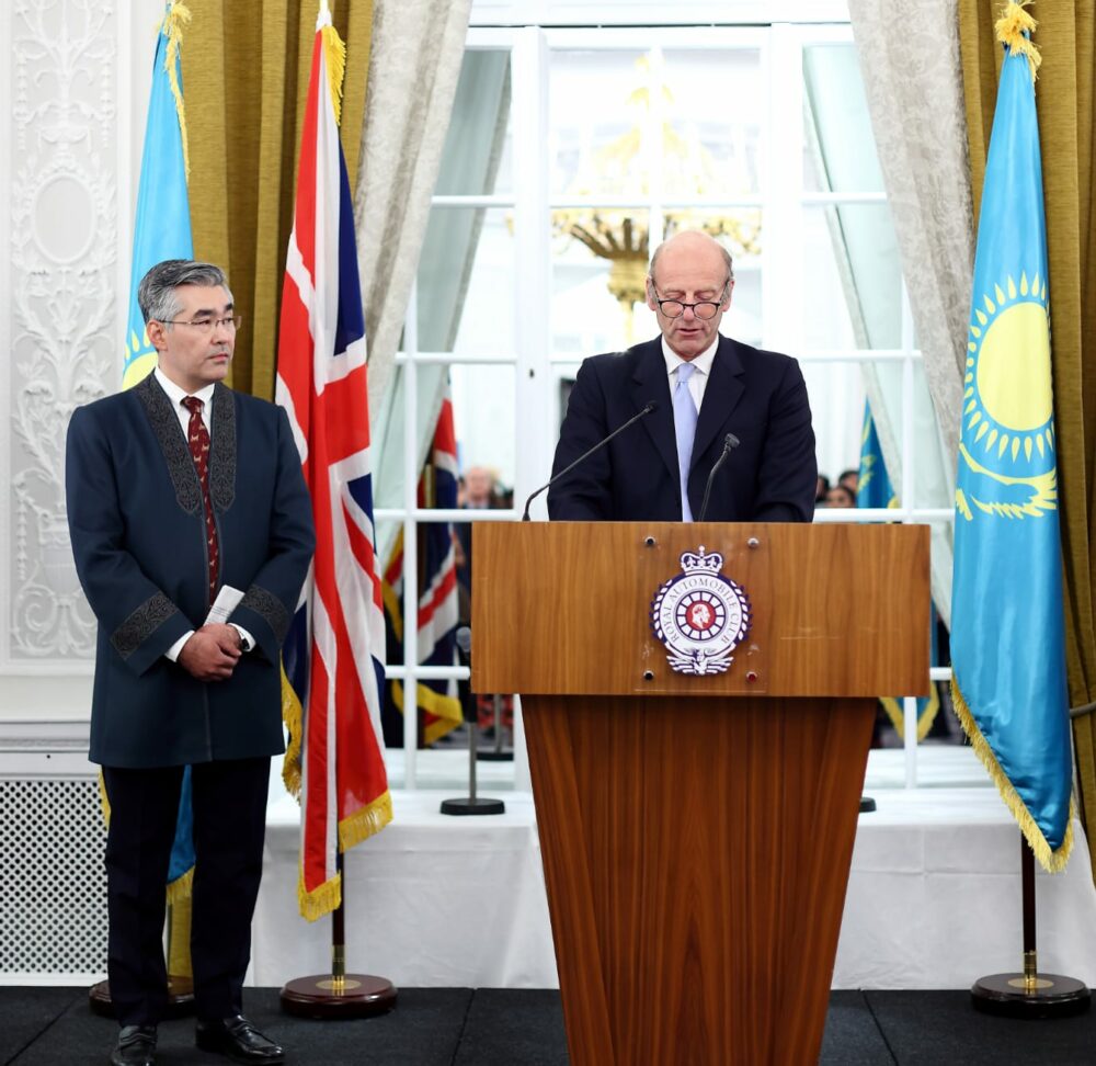 Rupert Goodman, Chairman and Founder, FIRST, and HE Magzhan Ilyassov, Ambassador of Kazakhstan