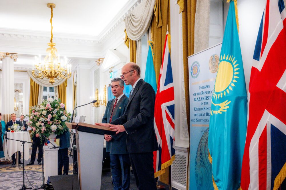 Rupert Goodman and HE Magzhan Ilyassov, Ambassador of Kazakhstan