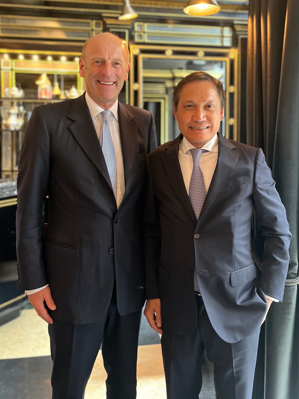 Rupert Goodman OBE, Chairman of FIRST, and His Excellency Do Minh Hung, Ambassador of Vietnam to the Court of St James’s