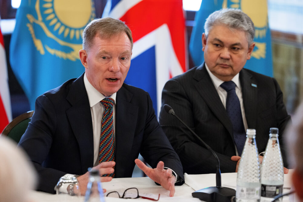 Rt Hon. Sir Chris Bryant MP, and HE Yermek Kosherbayev Rt Hon. Sir Chris Bryant MP, and HE Yermek Kosherbayev