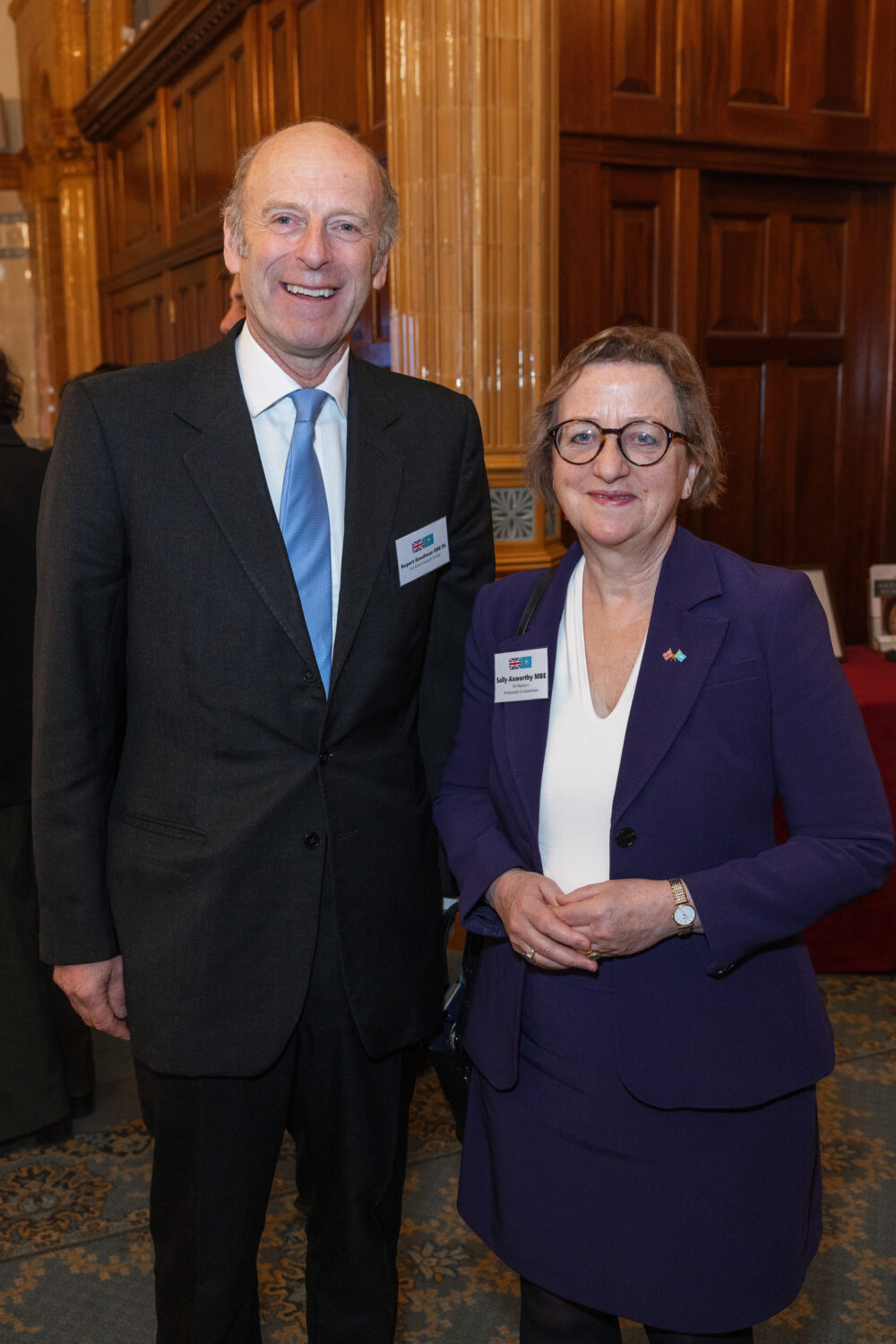 Rupert Goodman OBE DL, BKS Chairman and HE Sally Axworthy MBE, HMA to RoK Rupert Goodman OBE DL, BKS Chairman and HE Sally Axworthy MBE, HMA to RoK