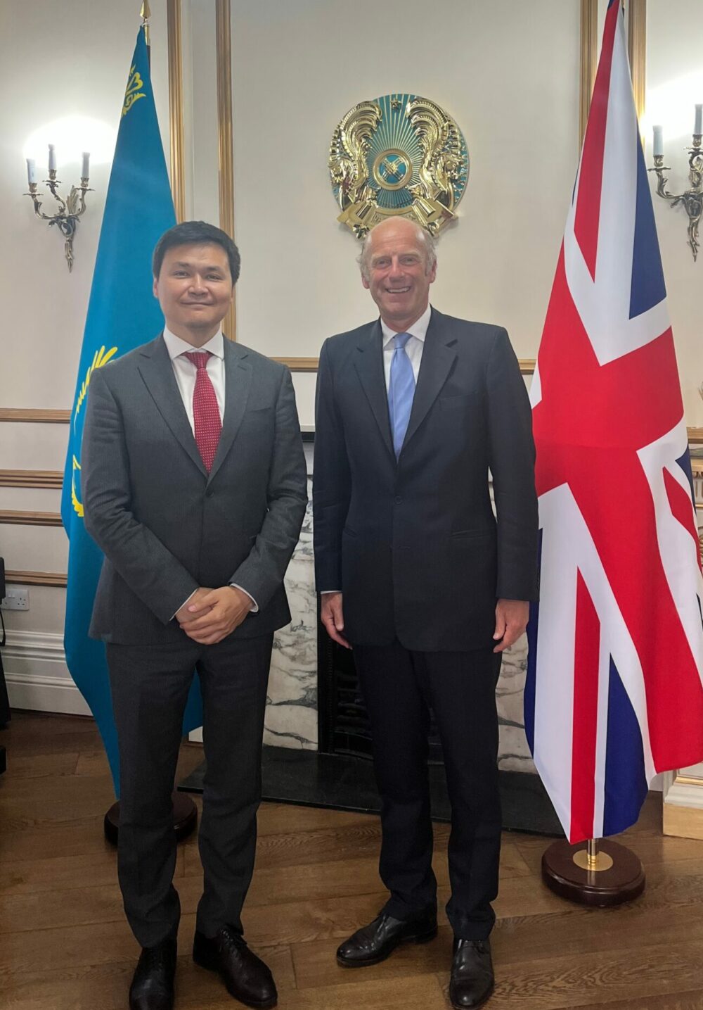 Rupert Goodman OBE DL, Chairman of BKS and Ruslan Karabulov, Charge d’Affaires