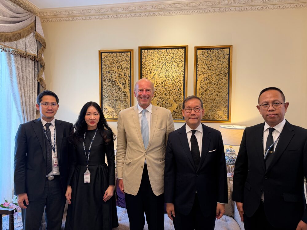 Rupert Goodman OBE DL and His Excellency Dr Nadhavathna Krishnamra, Ambassador with senior diplomats Rupert Goodman OBE DL and His Excellency Dr Nadhavathna Krishnamra, Ambassador with senior diplomats